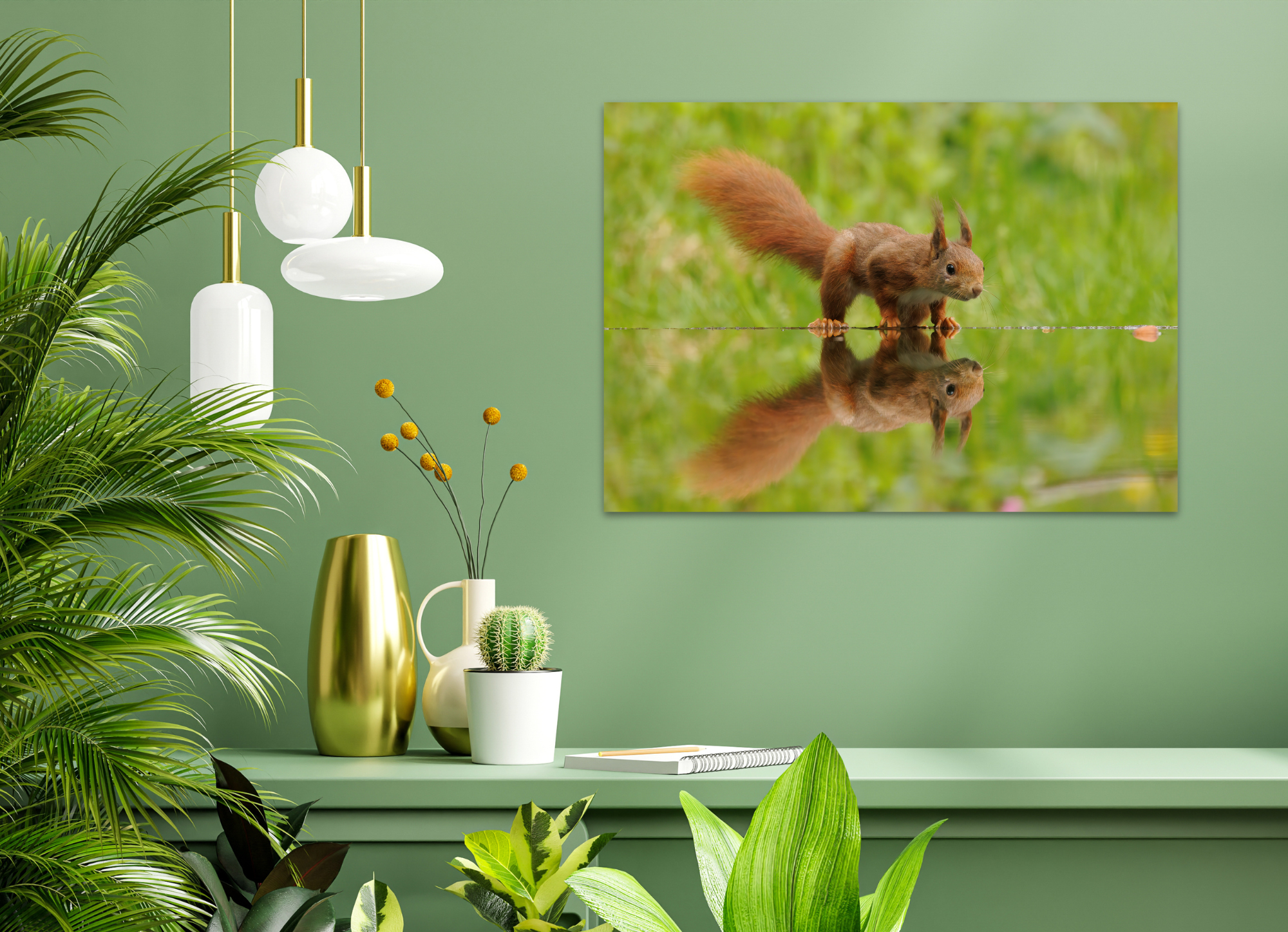 Eekhoorn op natuurposter